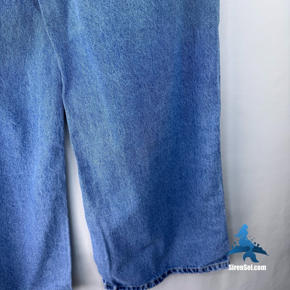 1228 NWT ÉTICA Marley Ultra High Rise Baggy Jeans - Size 27 - Atwater Blue - Picture 13 of 16